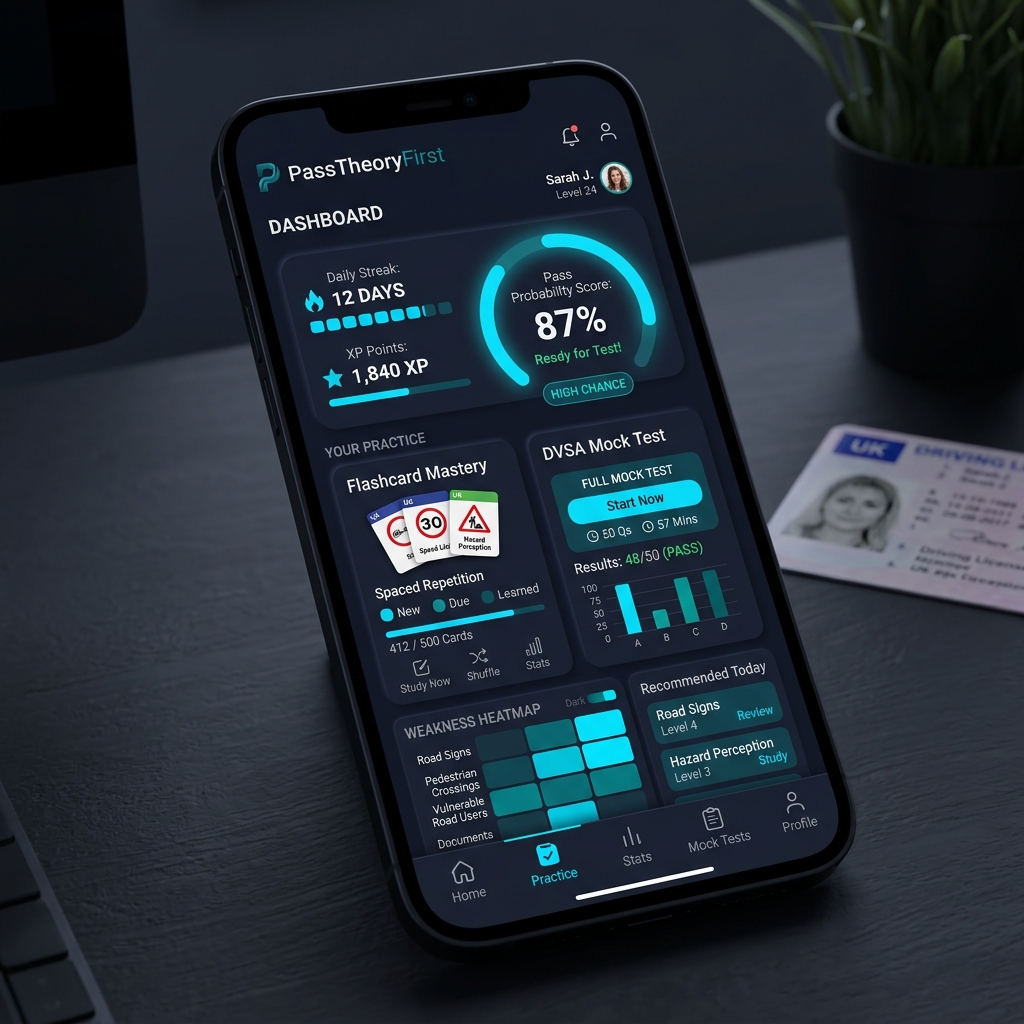 PassTheoryFirst dashboard
